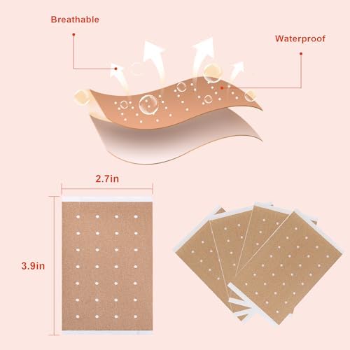 60 PCS Tiger Patches, Heat Patches, Chinese Red Tiger Hot Capsicum Patch, Relieving Back, Knee, Neck and Shoulder, Joint & Muscle