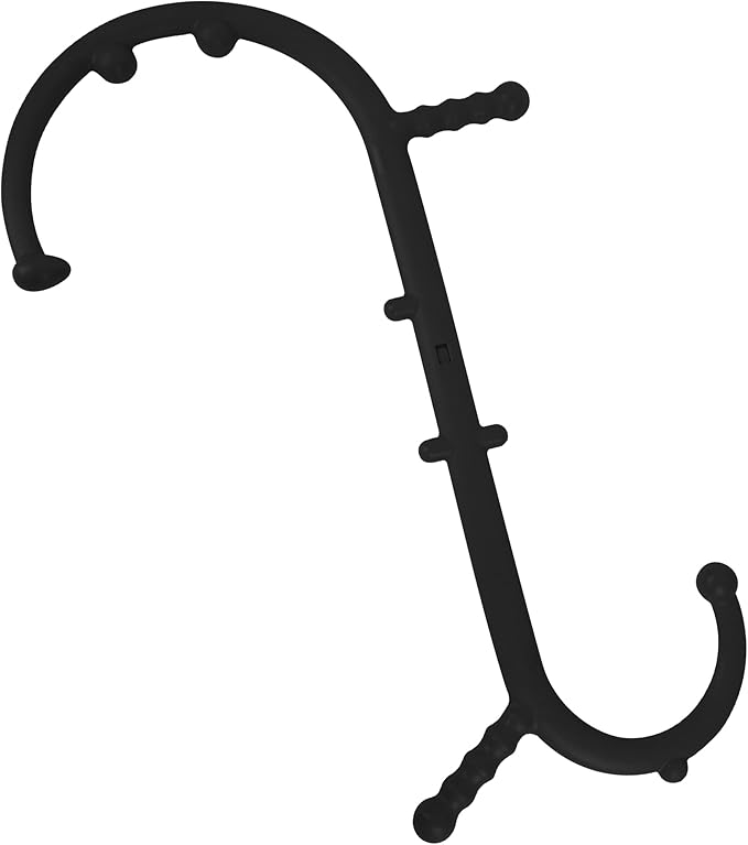 Massage Trigger Point Cane, Muscle Release Tool Self Massage Hook Cane, Handheld Back, Neck, Shoulder, Leg and Feet Massager Rod, Body Deep Tissue Gifts for Men & Women, Black