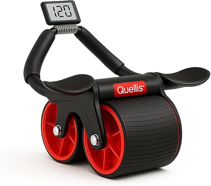 AB Roller for Men & Women – Core Strength Training Wheel Set with Elbow Support & 2 Knee Pads – Abdominal Exercise Roller for Core Stability, Belly Fat Reduction, and Total Body Workout Equipment