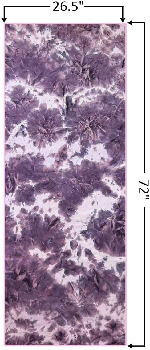 Eunzel Hot Yoga Towel Non-Slip Yoga Mat Towel Ultra-Absorbent Microfiber Towel for Hot Yoga, Pilates,Bikram and Workout 26.5"x 72"