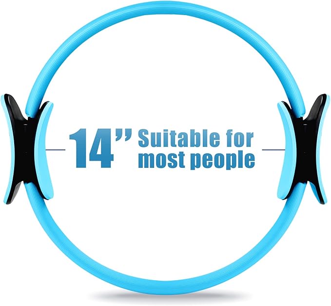 RitFit Pilates Ring Circle - 14 Inch Magic Fitness Circle for Toning Inner & Outer Thighs, Bonus Workout Guide Included
