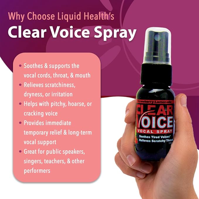 Clear Voice Vocal Spray, Strawberry Lemonade