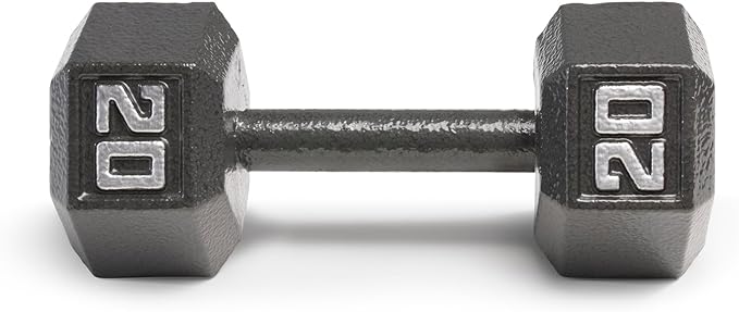 Marcy Cast Iron Hex Dumbbells Collection - Available size from 3-lb to 100-lb, SOLD INDIVIDUALLY