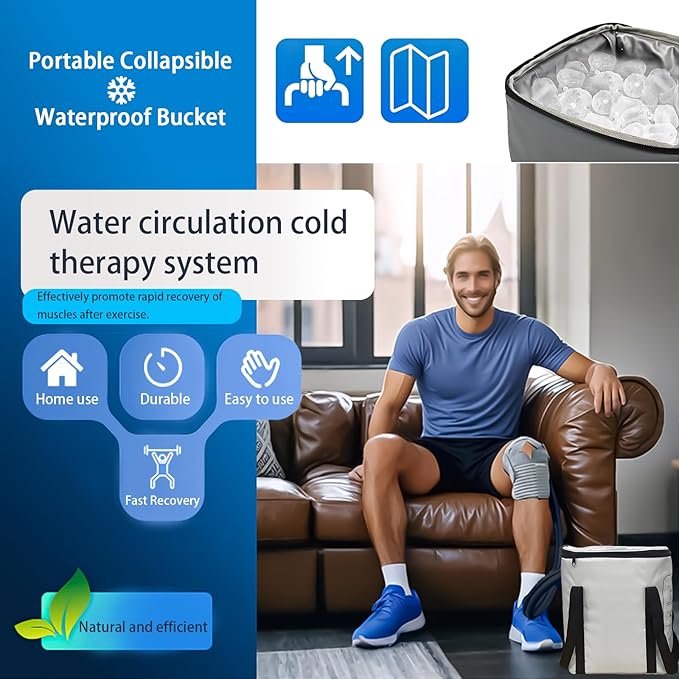 Cold Therapy Machine with Programmable Timer,Cold Compress Machine, Shoulder ice Pack for Portable Water-Cooled, Knee Joint Ice Therapy Machine, Cold Therapy Machine for Relieving Body Pain