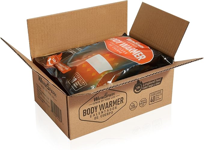 Adhesive Body Warmers Bulk -360/400 Packs- Individual Warmers, Long-Lasting Up to 12 Hours Disposable Handwarmers for Hot Hands Feet Chest Back Legs (360)