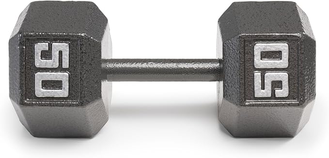 Marcy Cast Iron Hex Dumbbells Collection - Available size from 3-lb to 100-lb, SOLD INDIVIDUALLY