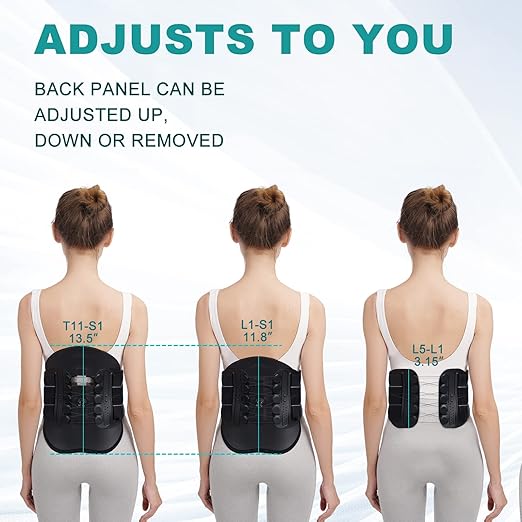 LSO Spine Decompression Support-Entire ARC Back Brace for Women & Men,3D PAD Plus Lumbosacral Corset Belt with Adjustable Pulley System Decompression Back Support for Sciatica,Herniated Discs