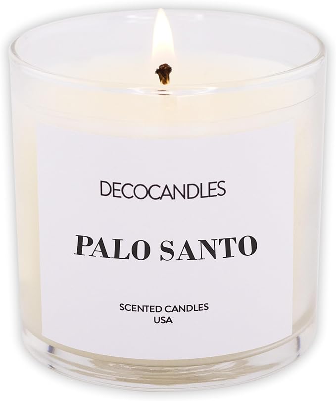 Urban Concepts by DECOCANDLES - Palo Santo - Highly Scented Soy Candle - Long Lasting - Hand Poured in USA (6 Oz.)