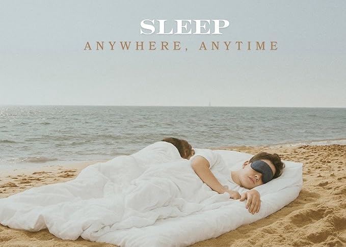 Luxury Bamboo Sleep Mask – Ultra-Soft Cooling Eye Mask for 100% Light Blocking, Adjustable Comfort Strap, Perfect for Travel & Better Sleep (Onyx)