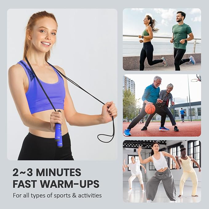 multifun Jump Rope, Adjustable Digital Jump Rope with Calorie Counter, Ball Bearings & Alarm – Ideal for Fitness, CrossFit, Boxing, MMA, Gym – Multifunctional Speed Skipping Rope
