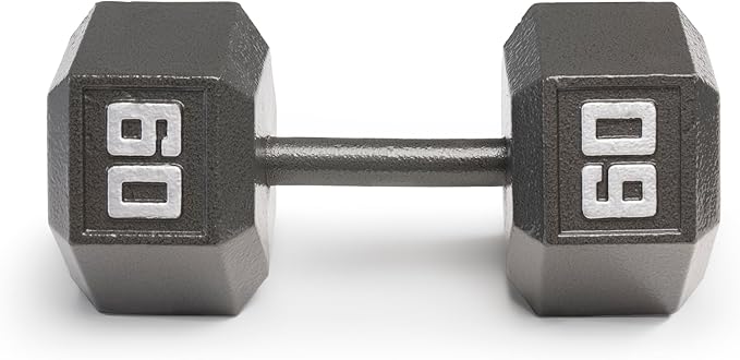 Marcy Cast Iron Hex Dumbbells Collection - Available size from 3-lb to 100-lb, SOLD INDIVIDUALLY