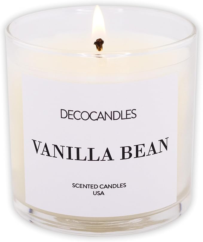 Urban Concepts by DECOCANDLES - Vanilla Bean - Highly Scented Soy Candle - Long Lasting - Hand Poured in USA (6 Oz.)