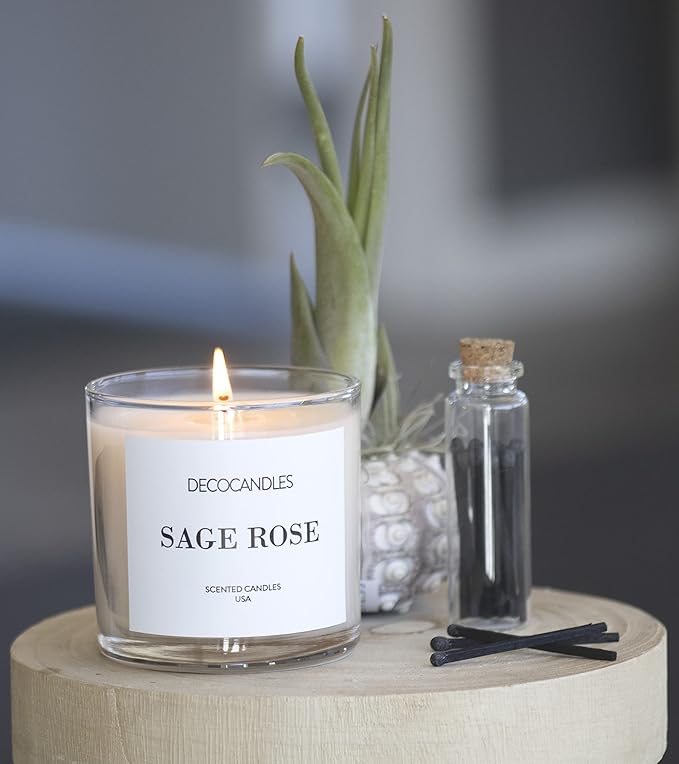 Urban Concepts by DECOCANDLES - Vanilla Bean - Highly Scented Soy Candle - Long Lasting - Hand Poured in USA (6 Oz.)