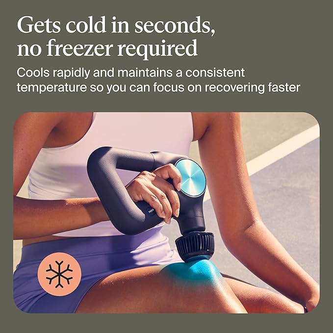 Theragun Cold Attachment for PRO Plus Deep Tissue Massage Gun, Features 3 Cold Therapy Temperature Levels for Custom Pain Relief, Inflammation and Swelling Treatment (Only Compatible with Pro Plus)