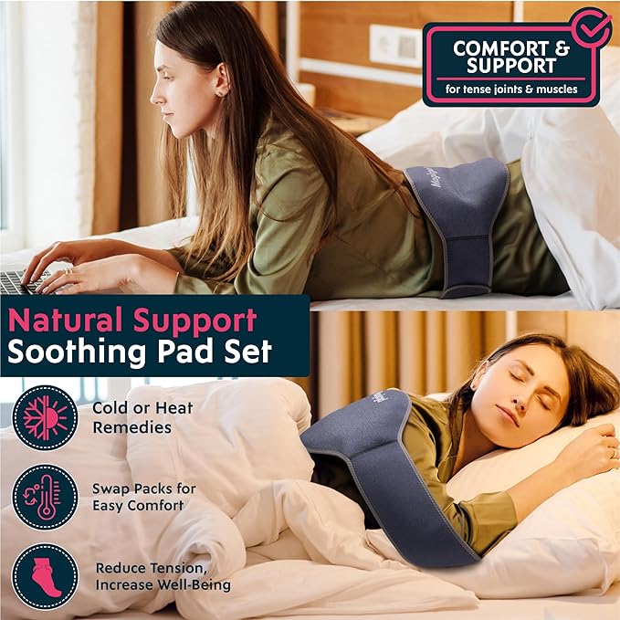 Magic Gel Ice Pack for Back Reusable - 2X Lower Back Ice Pack - Soft Compress for Hot or Cold Therapy - Soft Pad for Lower Lumbar, Sciatica, Tailbone Support