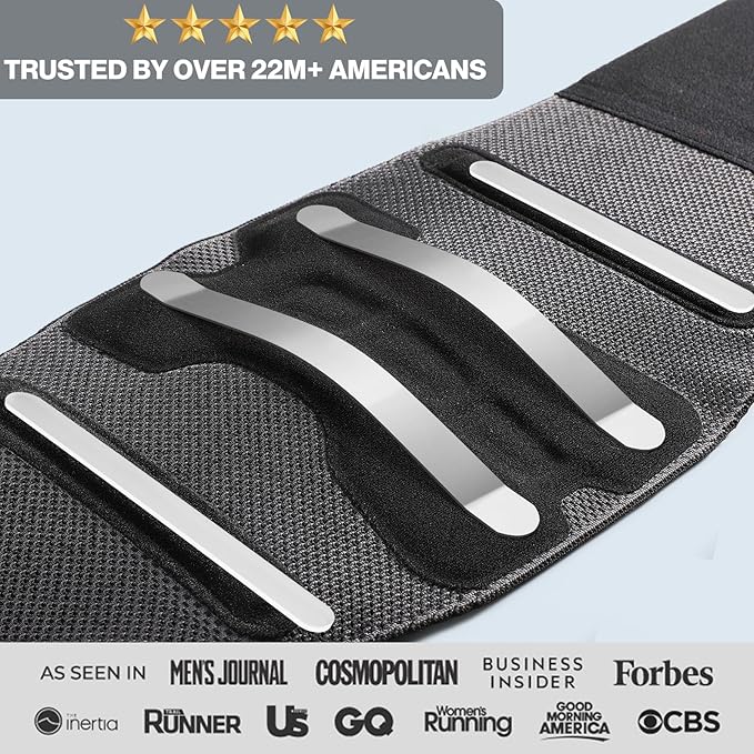 NEENCA Lower Back Brace for Lower Back Pain Relief, Medical Grade Lumbar Support Belt for Women Men, Herniated Disc,Lumbar Strain,Sciatica, Scoliosis (Black, Large)