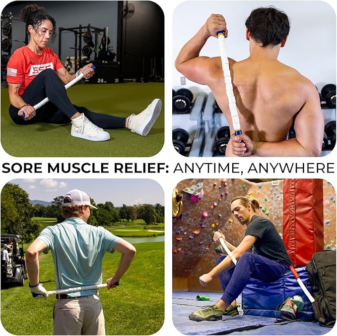 The Original Massage Stick - Self Myofasical Release Muscle Roller Stick - 24" Original Body Stick