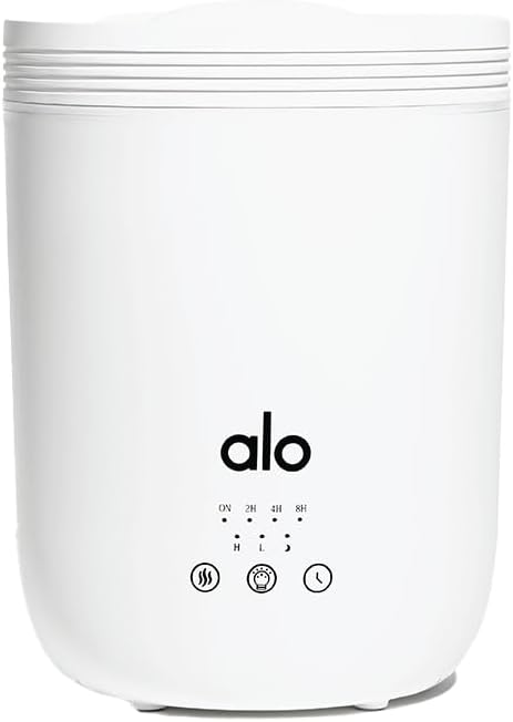 Alo Aura Diffuser | Essential Oil Diffuser & Cool Mist Humidifier | Quiet Operation | Covers 700 Sq. Ft | Up to 22 Hrs Runtime | for Home, Workout Studios, Classrooms |