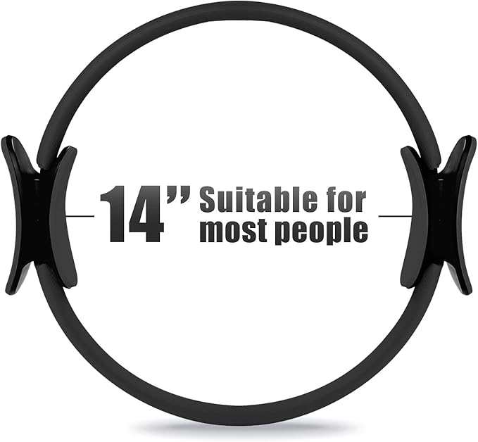 RitFit Pilates Ring Circle - 14 Inch Magic Fitness Circle for Toning Inner & Outer Thighs, Bonus Workout Guide Included
