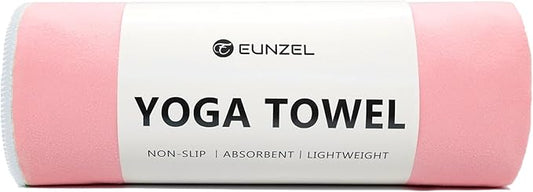 Eunzel Hot Yoga Towel Non-Slip Yoga Mat Towel Ultra-Absorbent Microfiber Towel for Hot Yoga, Pilates，Bikram and Workout 26.5"x 72"
