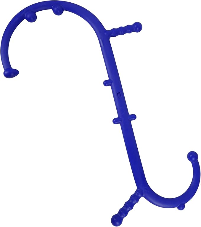 Massage Trigger Point Cane, Body Deep Tissue, Handheld Back, Neck, Shoulder, Leg and Feet Massager Rod, Muscle Release Tool Self Massage Hook Cane Gifts for Women & Men, Blue