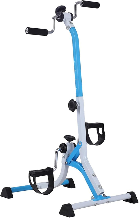Pedal Exerciser Bike for Hands, Arms, Legs & Knees - Portable Foot Peddler Bike for Home Exercise, Mini Cycle with Adjustable Resistance-Suitable for Seniors