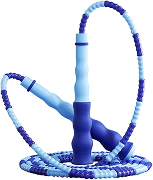 GRAWUN Jump Rope For Kids, Soft Beaded Jump Rope, Adjustable Length Tangle-Free Segmented Soft Beaded Skipping Rope，for Women, Men and Kids Keeping Fit, Workout and Weight Loss