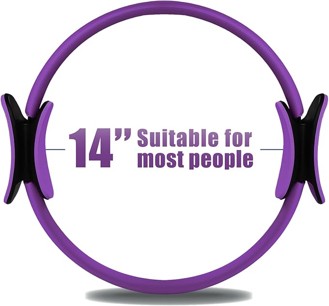 RitFit Pilates Ring Circle - 14 Inch Magic Fitness Circle for Toning Inner & Outer Thighs, Bonus Workout Guide Included