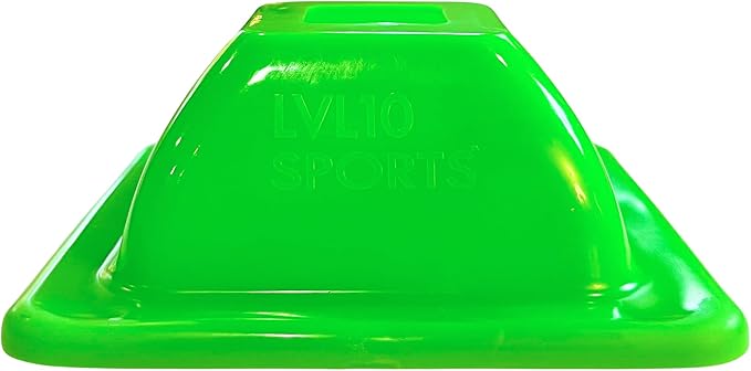 LVL10 Pro Training Cones - 2" Mini Soccer Cones for Sports Training - for Basketball, Football, Basketball and Agility Drills - Soccer Field Markers That Won't Crack, Slide or Fly