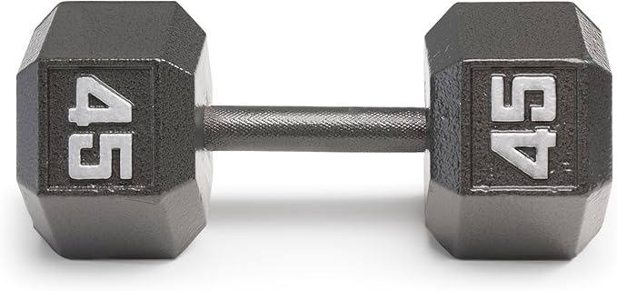 Marcy Cast Iron Hex Dumbbells Collection - Available size from 3-lb to 100-lb, SOLD INDIVIDUALLY