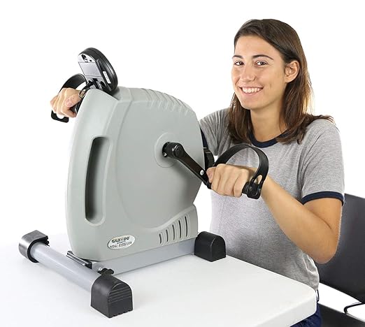 CanDo Magneciser Pedal Exerciser Smooth Quiet Compact Peddler for Home, Work, Desk, Office, Exercises Arms and Legs Range of Motion Rehabilitation Fitness