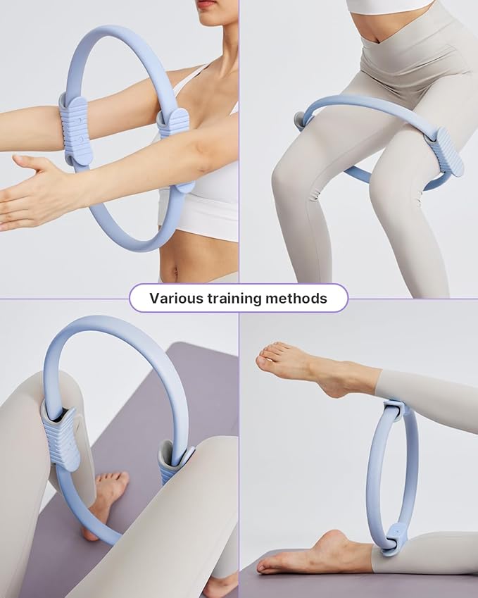 YOTTOY Pilates Ring,15 Inch Magic Circle Ring for Women Thighs,Core and Arms,Exercise Ring Pilates Equipment for Home Workout & Yoga Equipment