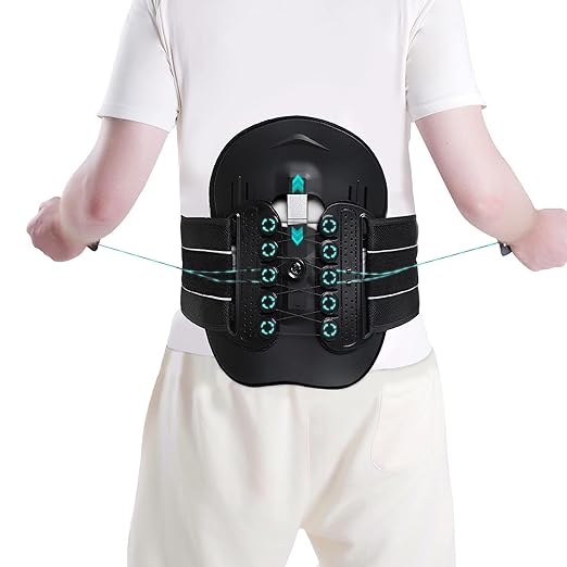LSO Spine Decompression Support-Entire ARC Back Brace for Women & Men,3D PAD Plus Lumbosacral Corset Belt with Adjustable Pulley System Decompression Back Support for Sciatica,Herniated Discs