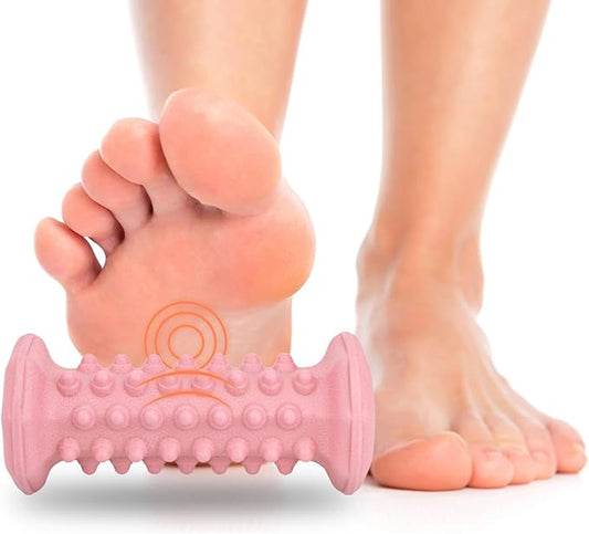 Plantar Fasciitis Relief,Foot Roller,Foot Massager Roller for Deep Tissue Muscle Massage,Portable Reflexology Tool-Pink