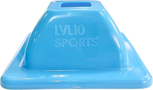 LVL10 Pro Training Cones - 2" Mini Soccer Cones for Sports Training - for Basketball, Football, Basketball and Agility Drills - Soccer Field Markers That Won't Crack, Slide or Fly