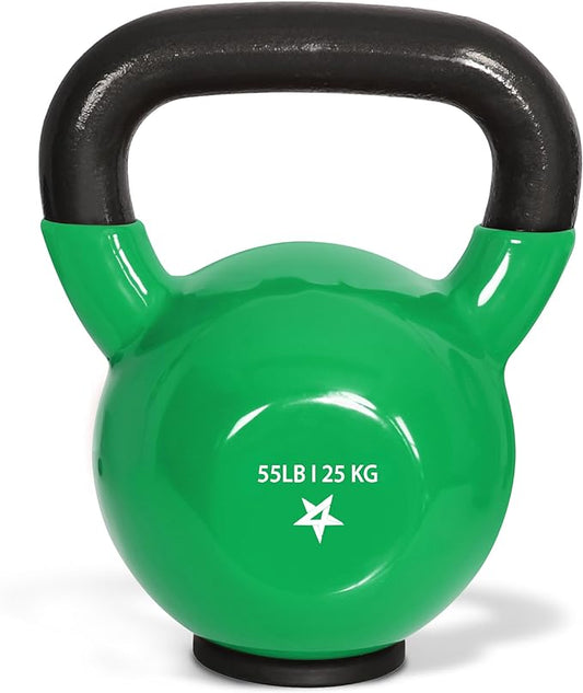 Yes4All Kettlebells Rubber Base, Kettlebell Set for Women, Strength Training Kettlebells Weights (10-65 lbs)