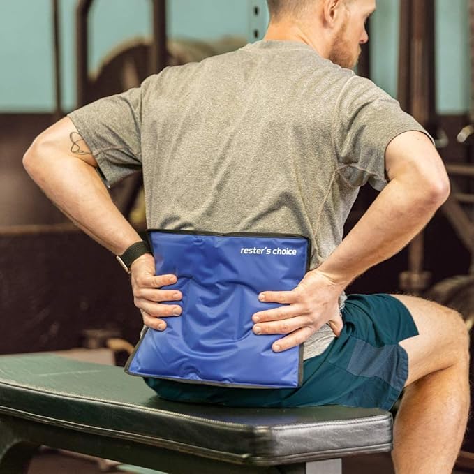 rester's choice Ice Pack for Injuries Reusable, Soft Gel Flexible - (Large: 11"x14.5") for Hip, Shoulder, Knee, Back - Comfy Cold Pack Compress for Swelling, Bruises, Surgery (Lavender, 1 Pack)