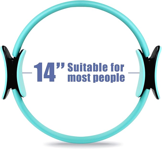 RitFit Pilates Ring Circle - 14 Inch Magic Fitness Circle for Toning Inner & Outer Thighs, Bonus Workout Guide Included