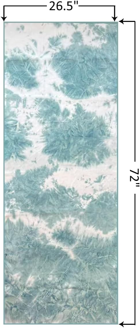Eunzel Hot Yoga Towel Non-Slip Yoga Mat Towel Ultra-Absorbent Microfiber Towel for Hot Yoga, Pilates，Bikram and Workout 26.5"x 72"