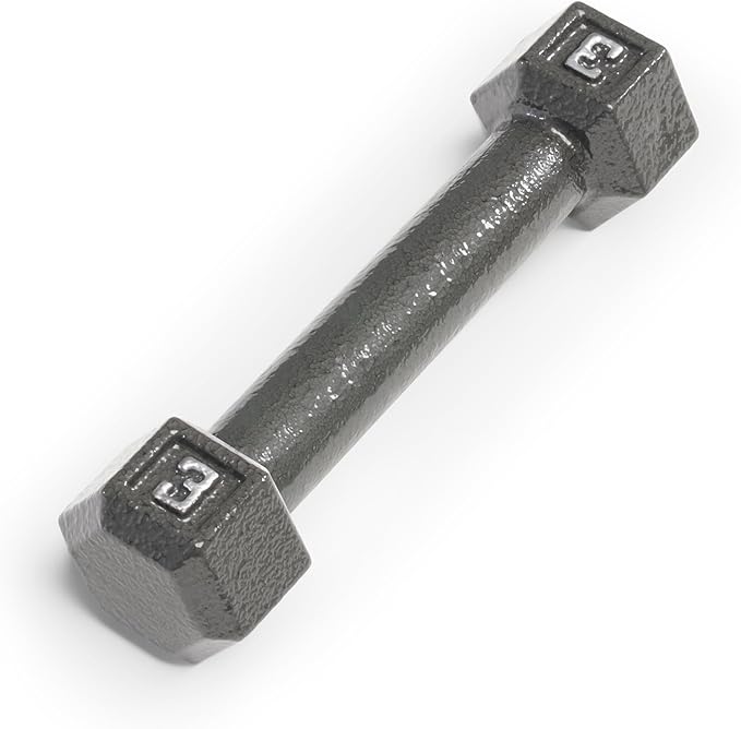 Marcy Cast Iron Hex Dumbbells Collection - Available size from 3-lb to 100-lb, SOLD INDIVIDUALLY