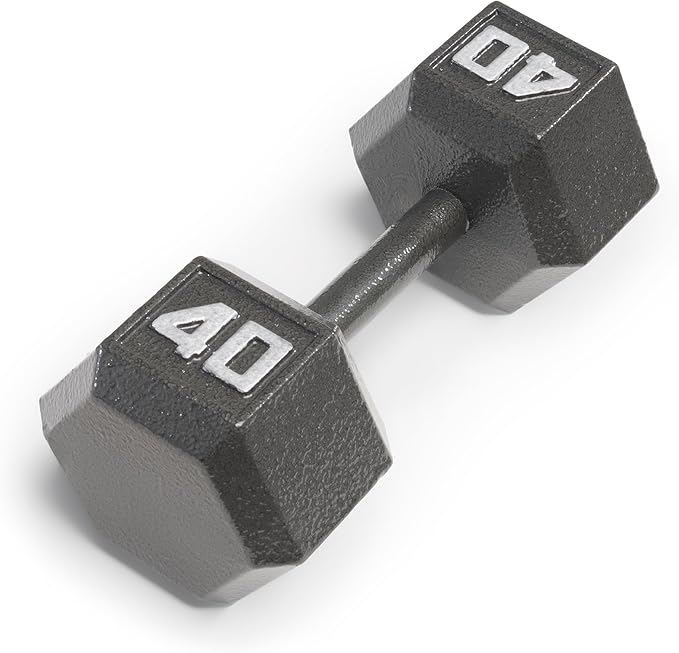 Marcy Cast Iron Hex Dumbbells Collection - Available size from 3-lb to 100-lb, SOLD INDIVIDUALLY