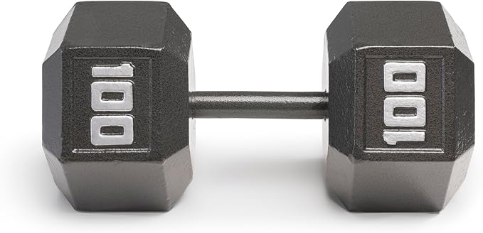 Marcy Cast Iron Hex Dumbbells Collection - Available size from 3-lb to 100-lb, SOLD INDIVIDUALLY