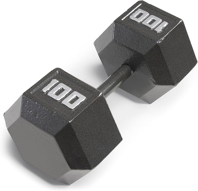 Marcy Cast Iron Hex Dumbbells Collection - Available size from 3-lb to 100-lb, SOLD INDIVIDUALLY