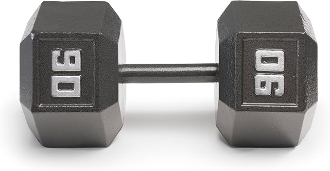 Marcy Cast Iron Hex Dumbbells Collection - Available size from 3-lb to 100-lb, SOLD INDIVIDUALLY