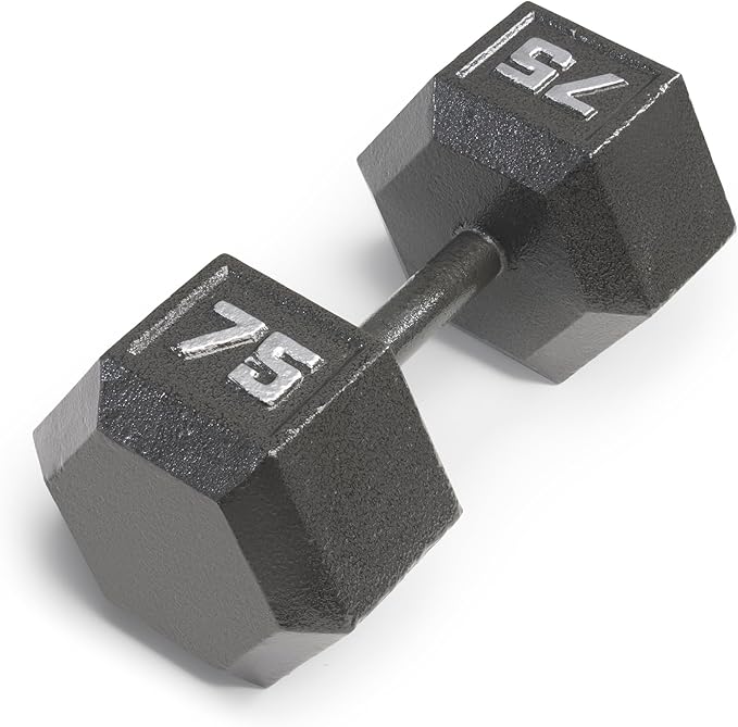 Marcy Cast Iron Hex Dumbbells Collection - Available size from 3-lb to 100-lb, SOLD INDIVIDUALLY