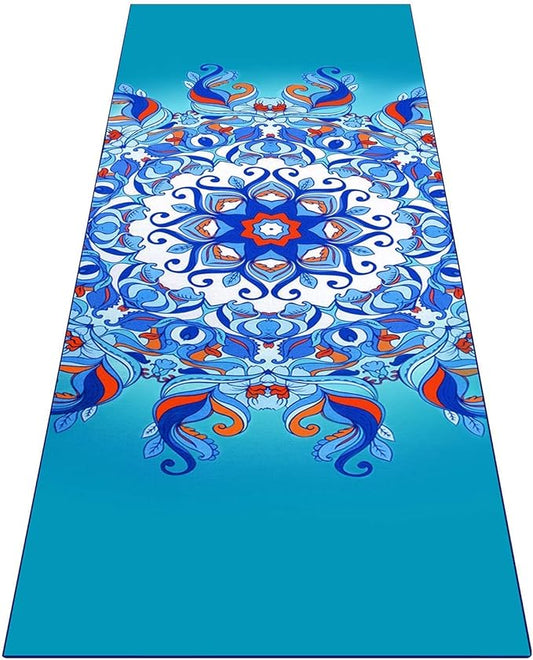 Heathyoga Non Slip Hot Yoga Towel, 100% Microfiber Non Slip Yoga Mat Towel for Hot Yoga, Pilates and Fitness, Exclusive Corner Pockets Design + Free Spray Bottle
