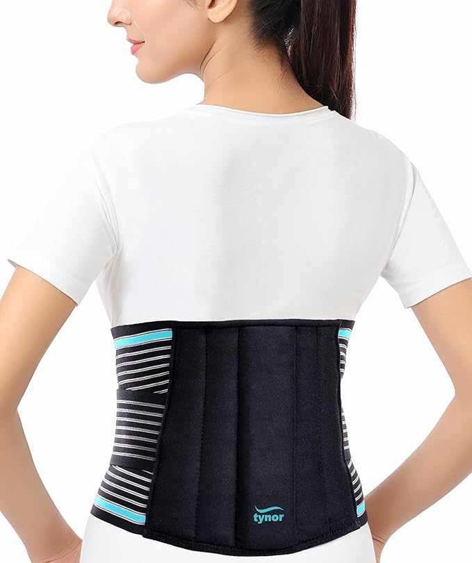 TYNOR Back Support Belt Adjustable Back Brace for Lower Back Pain,Breathable Lumbar Support Belt for Men & Women, Lower Back Brace for Herniated Disc, Sciatica & Heavy Lifting (XL, Classic Black)
