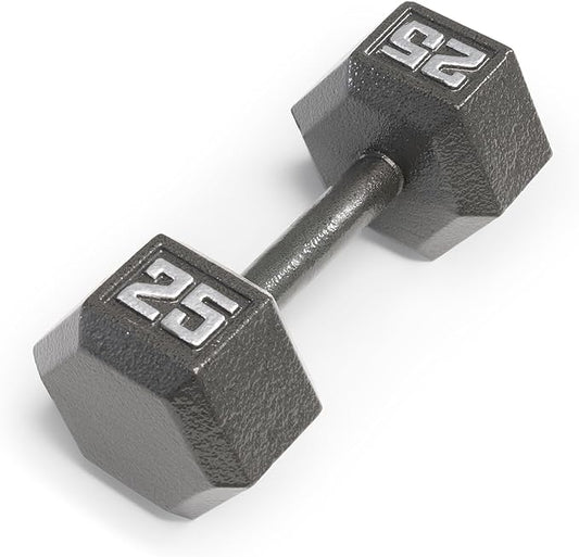 Marcy Cast Iron Hex Dumbbells Collection - Available size from 3-lb to 100-lb, SOLD INDIVIDUALLY