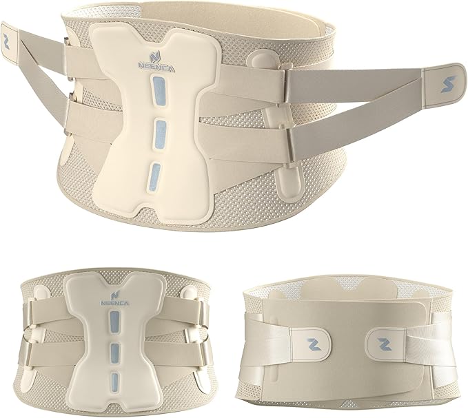 NEENCA Back Brace for Lower Back Pain Relief with Bionic Support System, Adjustable Lumbar Support Belt for Men & Women with Lumbar Pad, Soft Breathable Mesh for Herniated Disc, Sciatica, Scoliosis...