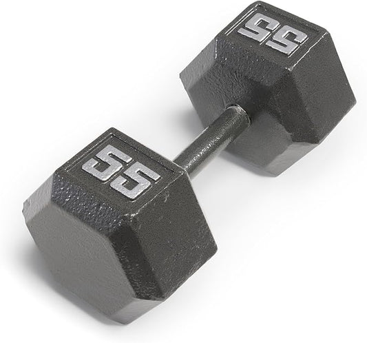 Marcy Cast Iron Hex Dumbbells Collection - Available size from 3-lb to 100-lb, SOLD INDIVIDUALLY